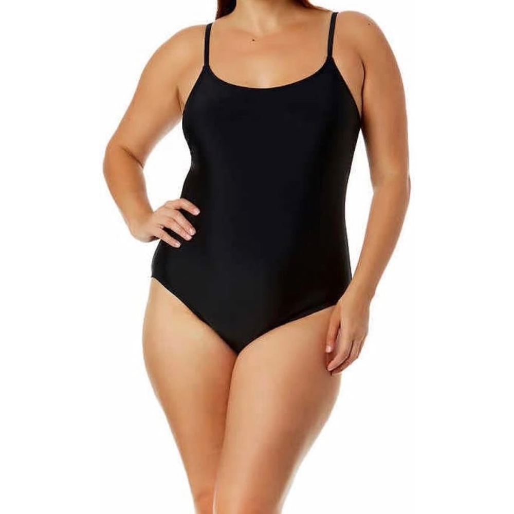 Hurley one piece black bathing suit